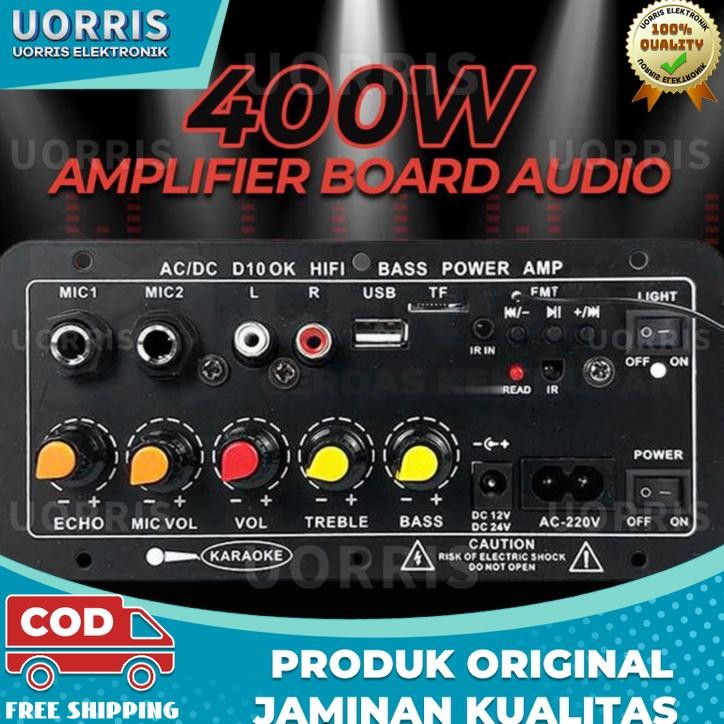 Amplifier Board Audio Bluetooth USB FM Subwoofer DIY 400W Karaoke High-Fidelity Bass Power AMP AC 22
