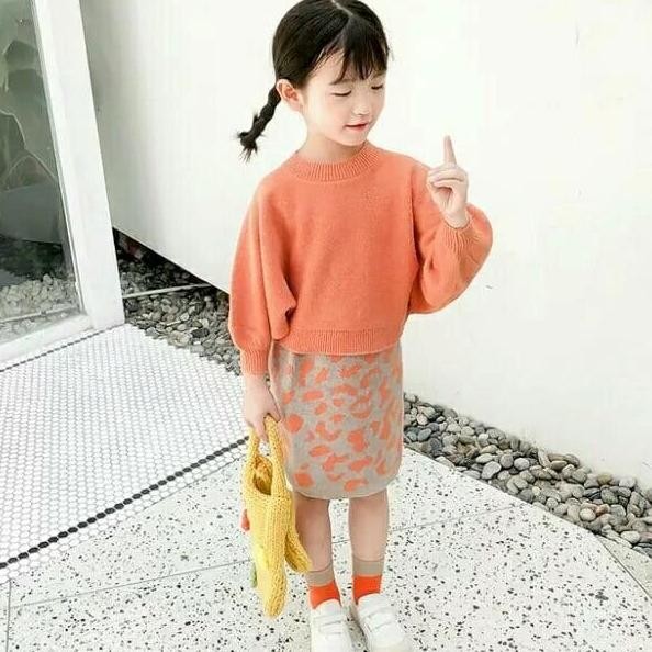 HARGA DISC - NARA GIRL Set/ SETELAN ANAK PEREMPUAN/ SETELAN BAHAN RAJUT Set Fashion
