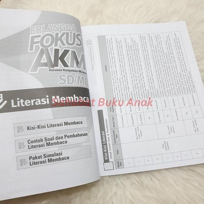 Tersedia Buku Erlangga Fokus Akm Sd Mi Asesmen Kompetensi Minimum Soal Anbk