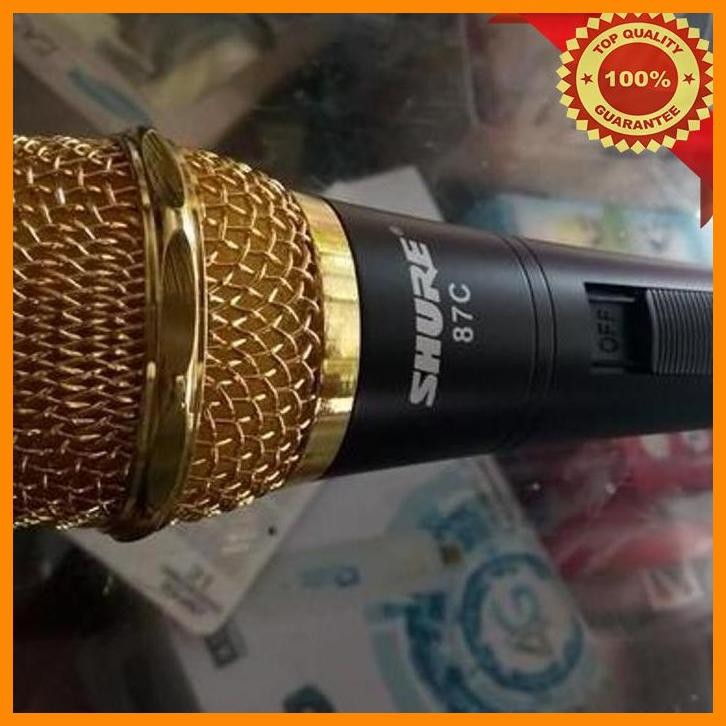 [PKE] MICROPHONE CONDENSER SHURE MIC CABLE SUPER PEKA SENSITIF SHURE