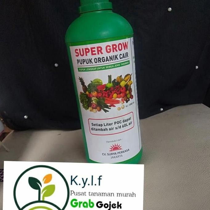 

Terlaris Super Grow1000/ Buah/Organik/Pupuk Sayur/Cair/Botol/Kompos Organik