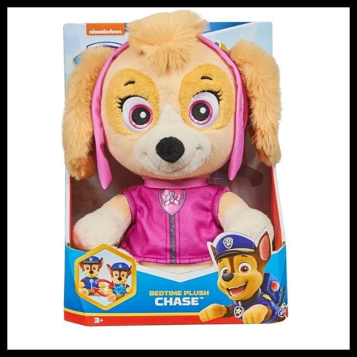 Boneka Paw Patrol Snuggle Up Marshall And Skye Original