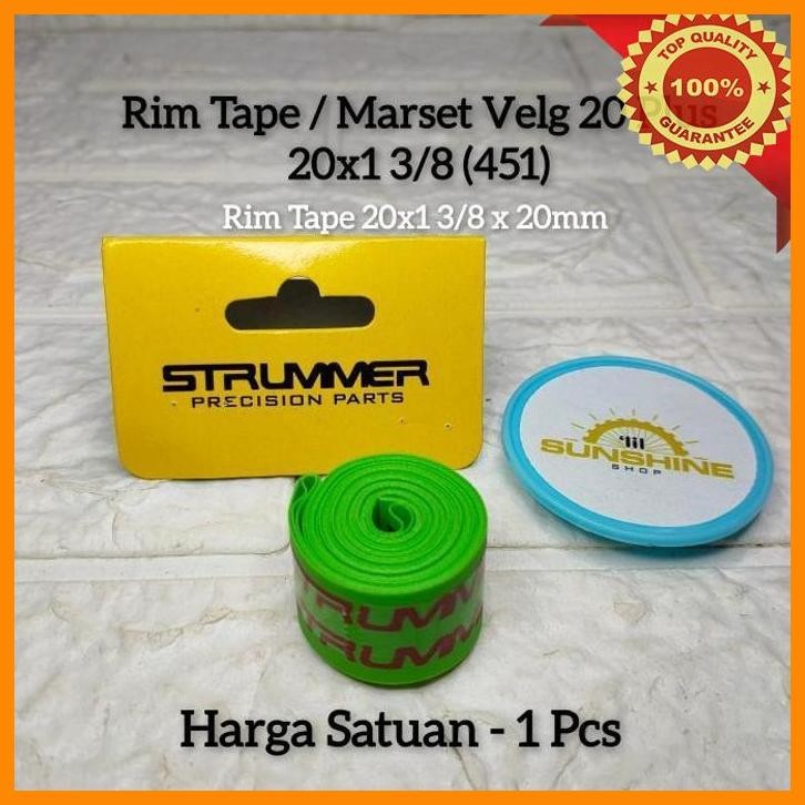 [LSS] RIM TAPE MARSET VELG SEPEDA 20 PLUS 451 STRUMMER RIMTAPE RIMS 20X1 3/8