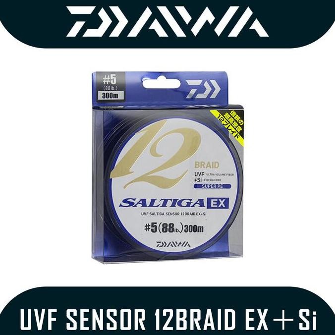 Terlaris Senar Pancing Pe Daiwa Uvf Saltiga Sensor 12 Braid ExSi 300M Ready Stok