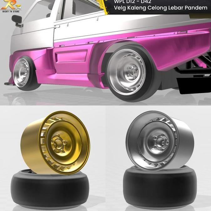 Diskon Wpl D12 Wpl D42 Velg Kaleng Celong Lebar Pandem - Rc Drift 3D Print