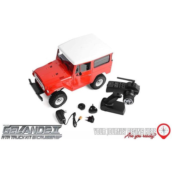 Terjangkau Rc4Wd Gelande Ii Rtr Truck W/ Cruiser Body Set (Red)