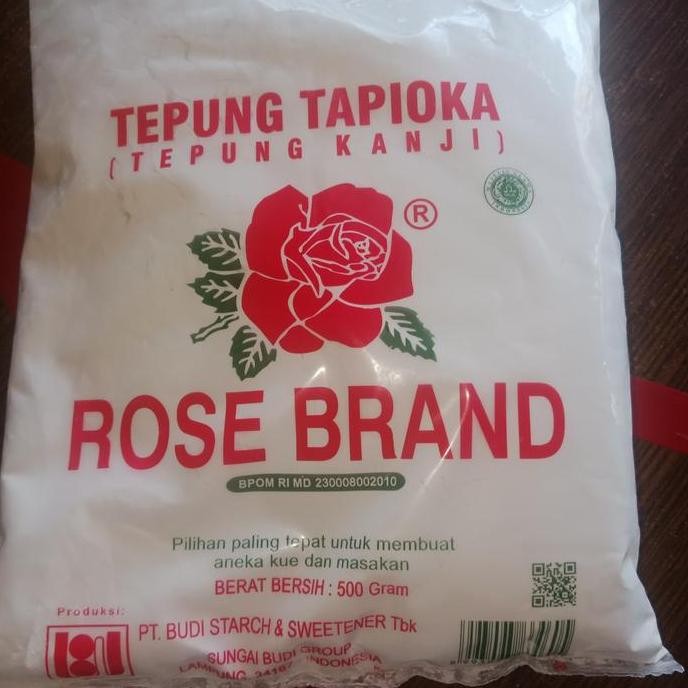 

Terlaris Tepung Tapioka / Kanji / Aci Rose Brand 500Gr