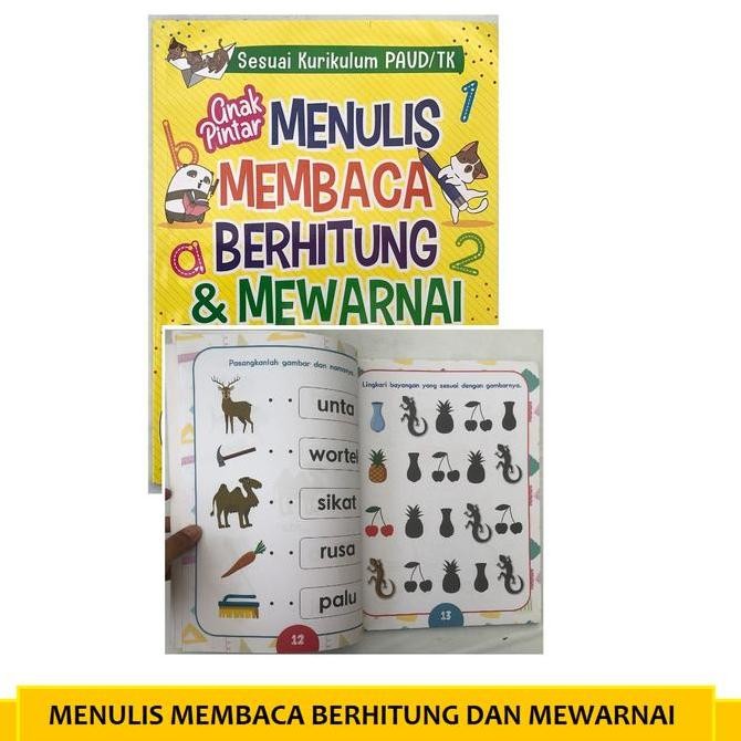 Tersedia Buku Anak Pintar Menulis Membaca Berhitung Mewarnai Anak Kita