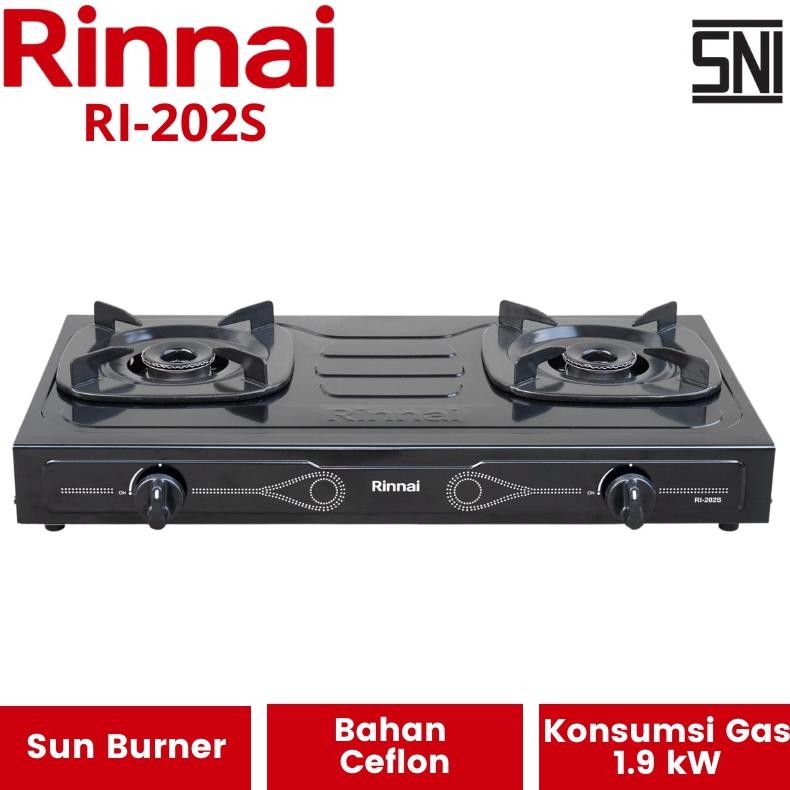 Kompor Gas Rinnai 2 Tungku RI-202S RI-302S RI-522E RI-712 | Kompor LPG Elpiji RI 202 302 522 712