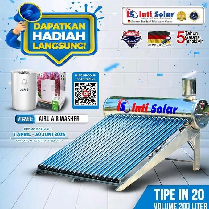 Inti Solar IN Pemanas Air Tenaga Matahari