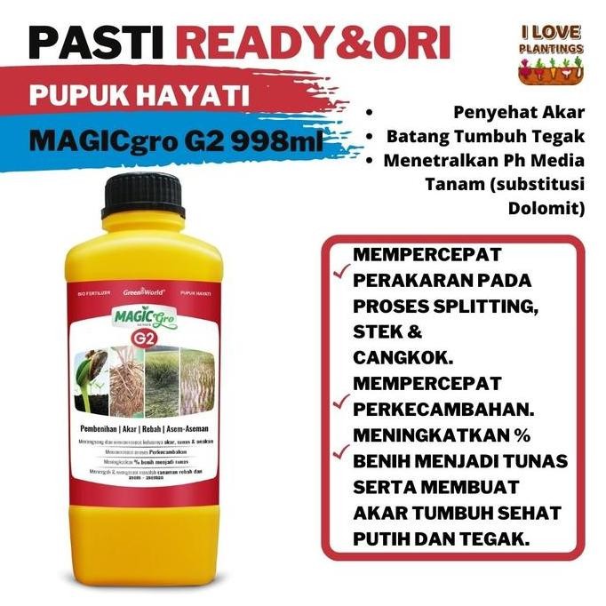 

Terlaris Pupuk Organik Magicgro G2 1L