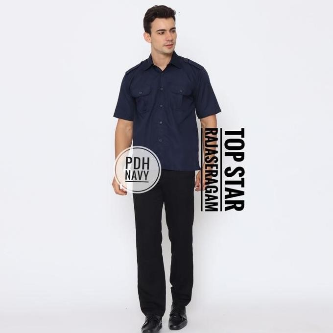 2 Kemeja Putih PNS Pria HEM Putih ASN Atasan Putih PDH Baju Putih PNS