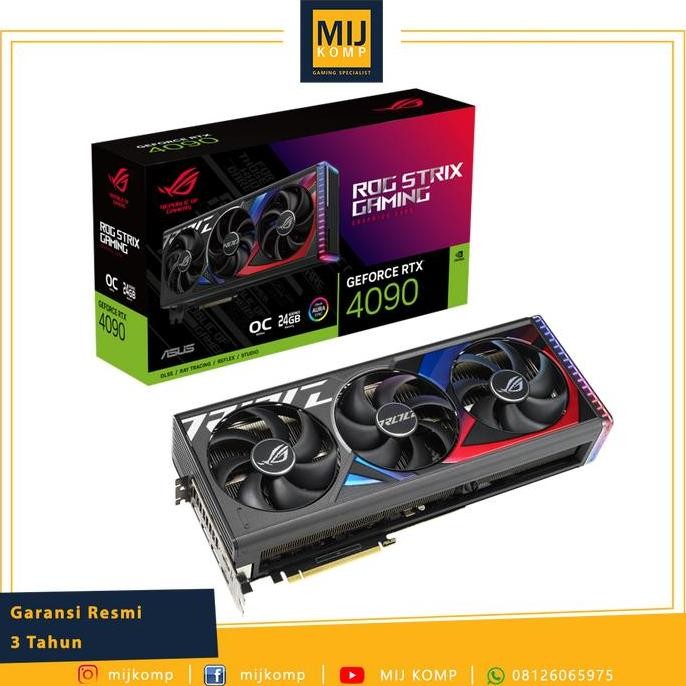 VGA ASUS ROG Strix GeForce RTX4090 RTX 4090 OC Edition 24GB GDDR6X