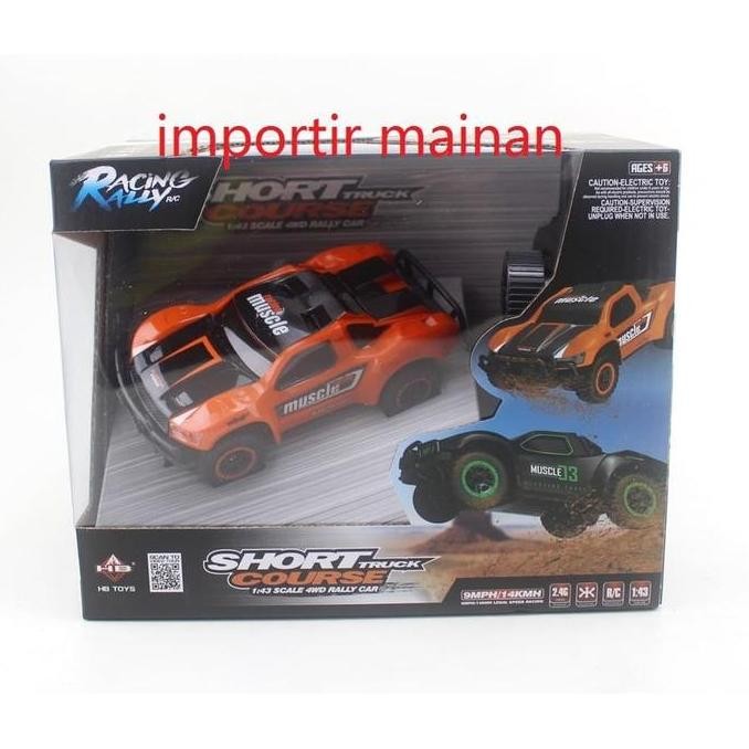 Spesial Rc Mini Car Short Course Truck Huangbo Dk4301 2.4Ghz Rtr Mobil Remote