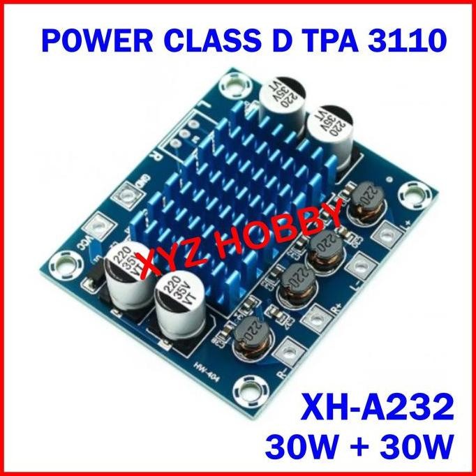 XH-A232 TPA3110 Class D Power Amplifier 2x30W TPA 3110 XHA 232