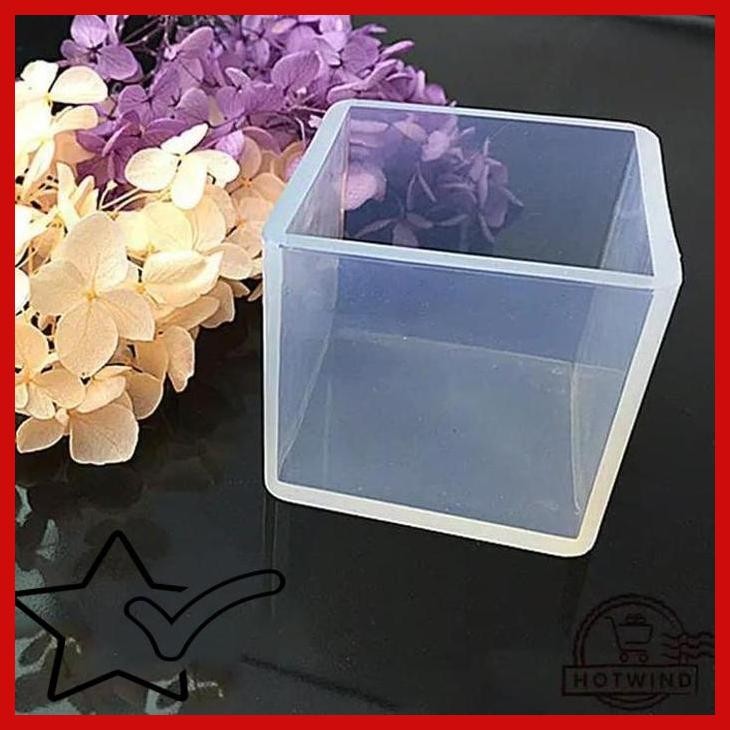 

[WRM] BENTUK KOTAK CETAKAN RESIN KUBUS 6.5 CM BAHAN SILIKON