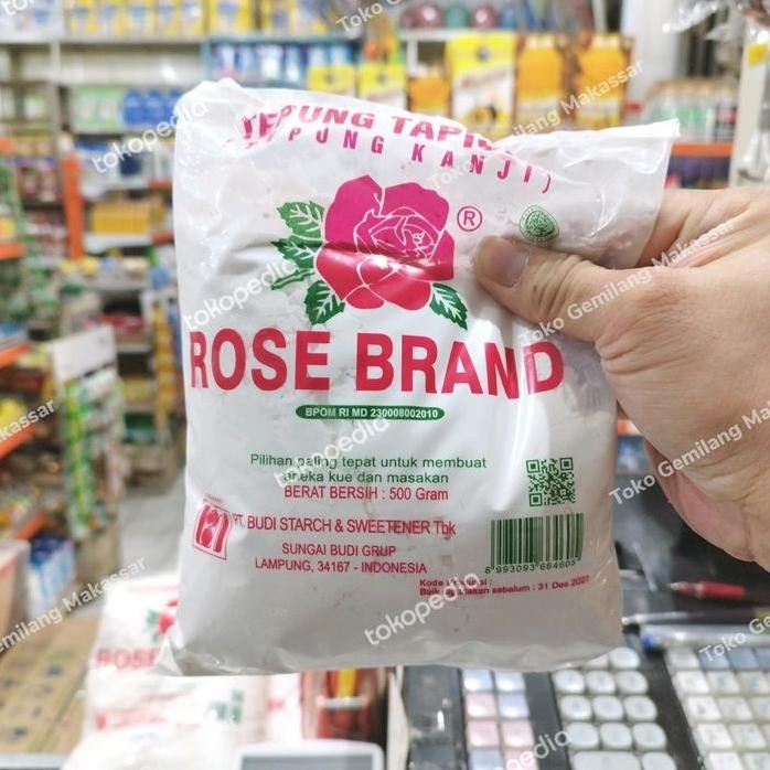 

Terlaris Tepung Tapioka Kanji Rose Brand 500 G