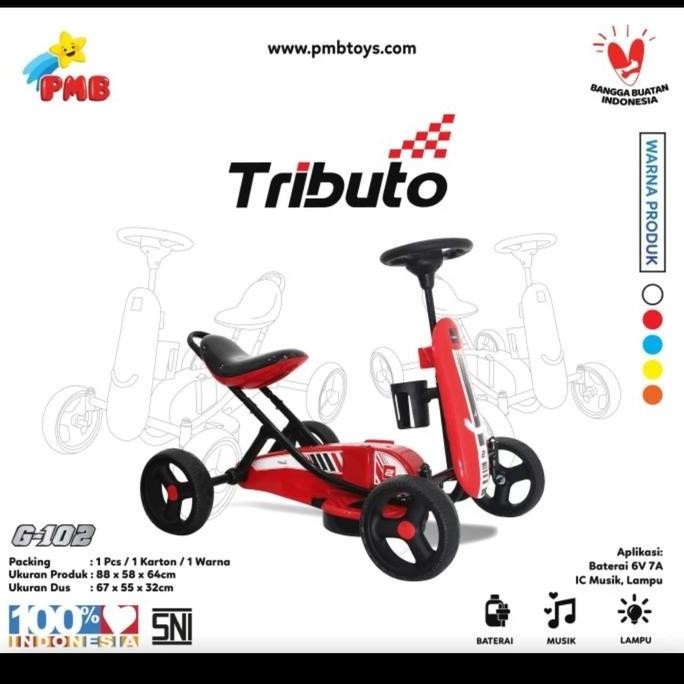 Diskon Mainan Anak Gokart Mobil Aki Pmb G102/ G-102