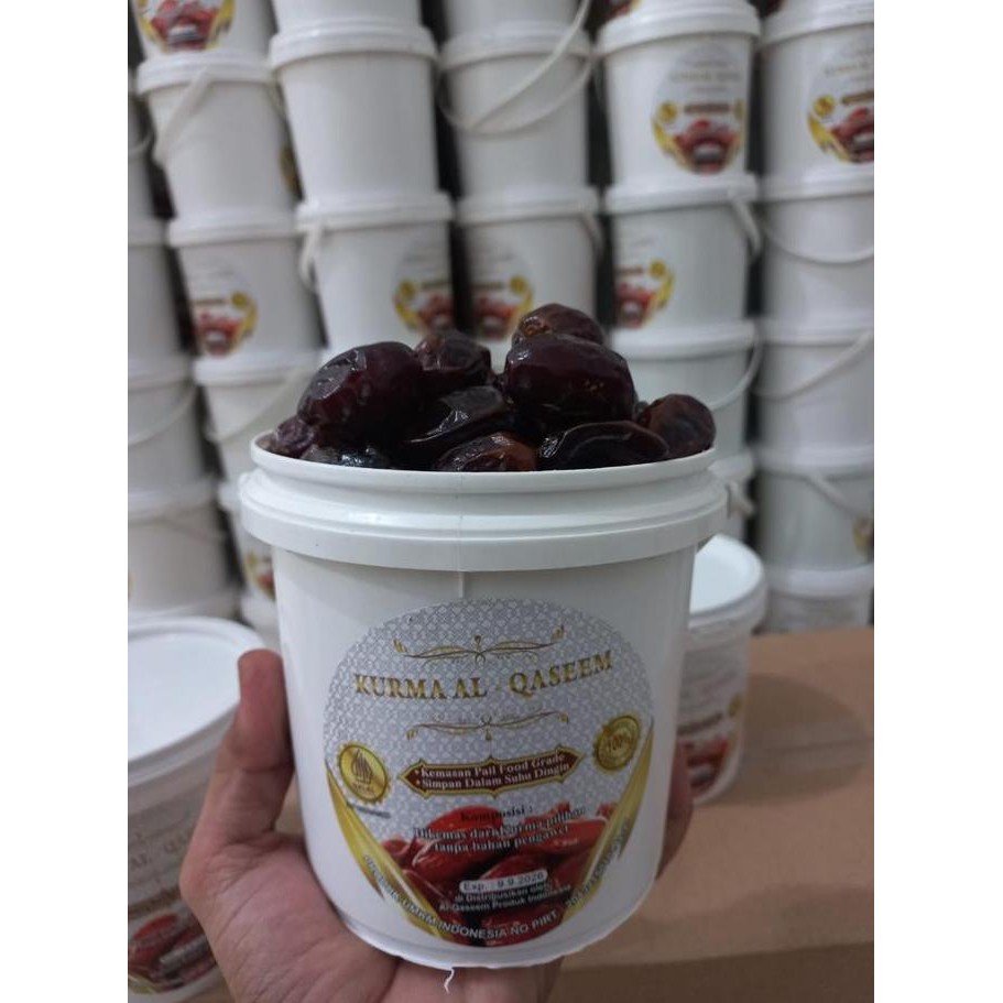 

Kurma Madu Khalas Al Qaseem Paket 2 Ember ( 2 X 500 Gram ) Organik Asli Kurma Kering Segar Kurma Muzdalifah Makanan Ringan Sehat kurma asli dari arab Snack dried fruit Kuning