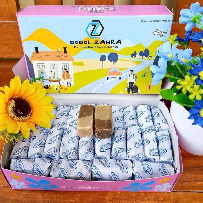 

Dodol Garut Original Zahra 1kg Coklat Susu Makanan Khas Garut Asli