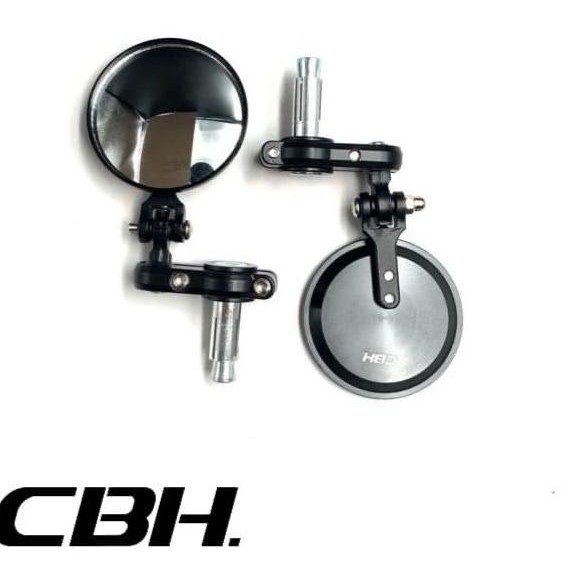 Promo Spion Jalu Bulat Kaca Cembung Jepit Stang Universal Motor COD