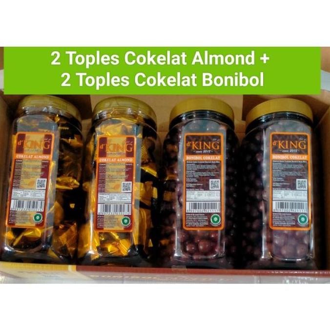 

Cokelat Bonibol Kacang Almond 1 Dus isi 4 Toples