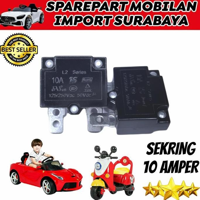 Terjangkau Sekring 10 Amper Mobil Mobilan Aki Mainan Anak 12 Volt 6 Volt Pliko