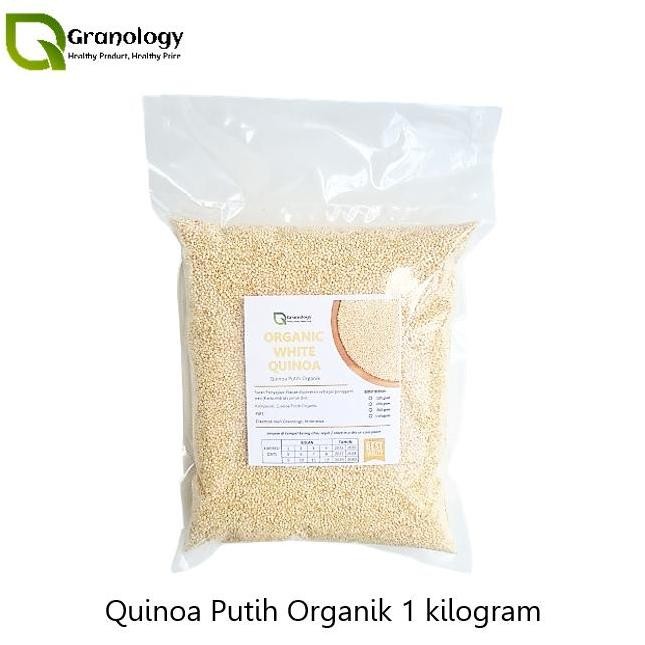

Quinoa Putih Organik / Organic White Quinoa (1 kilogram) by Granology