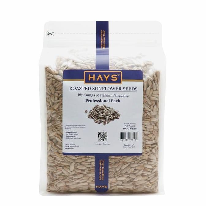 

Roasted Sunflower Seeds 1KG / Biji Bunga Matahari Panggang 1KG / Kuaci / Kwaci - HAYS Food Seed