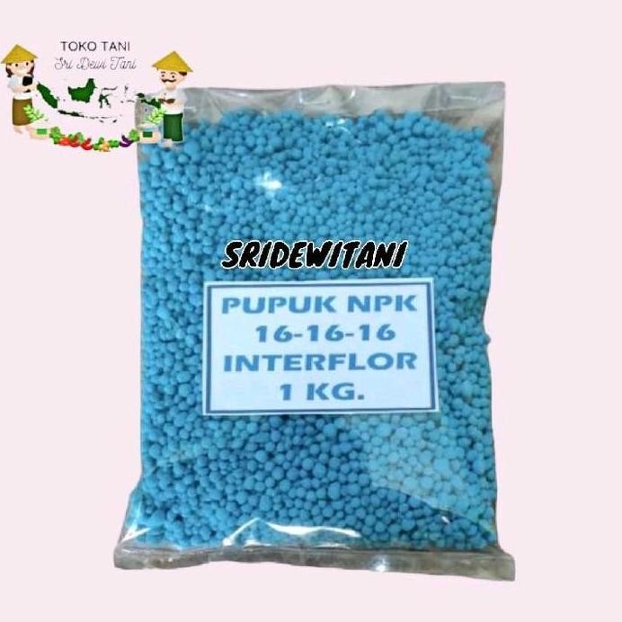 

Terlaris Pupuk Npk 16 16 16 Repack Isi 1 Kg Pupuk Npk Interflor Kalium Tanaman