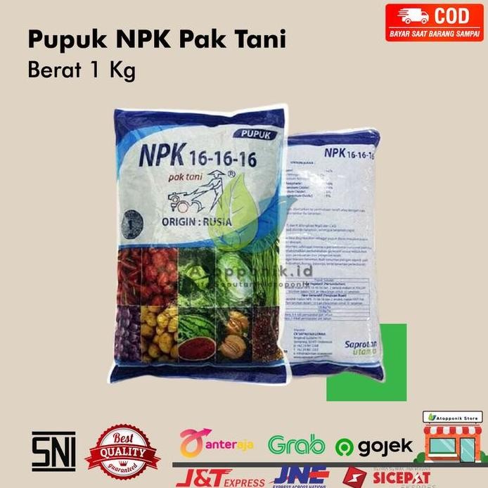 

Terlaris Pupuk Npk Pak Tani 16 16 16 1Kg