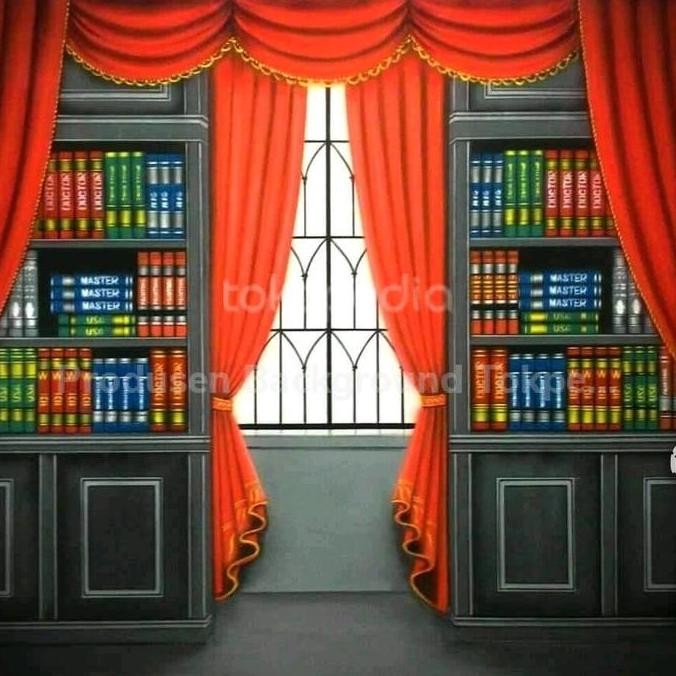 3X2,5M Kain Kanvas Background Foto Wisuda Pilihan New Stok