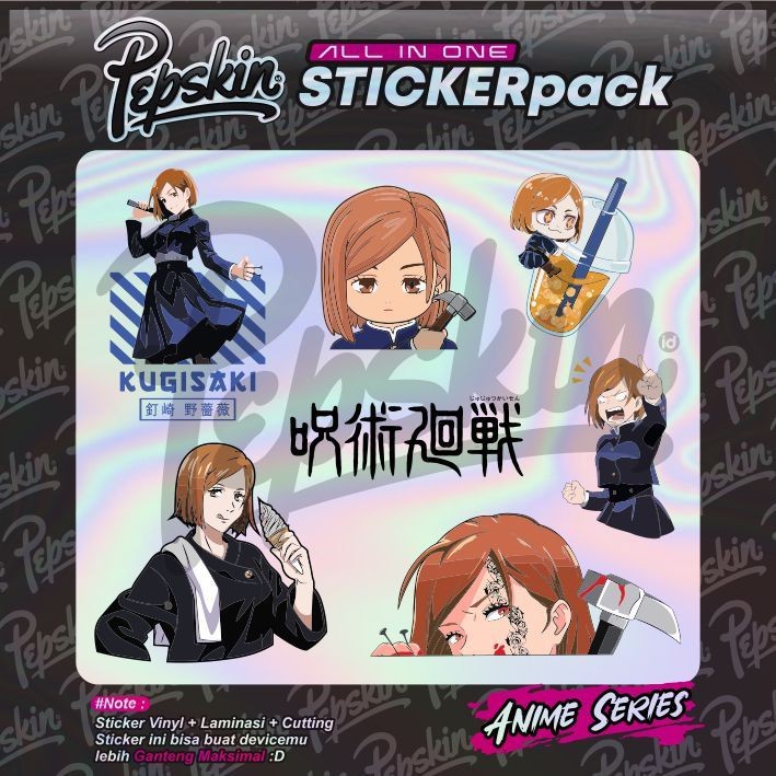 

Terlaris Pack Hologram Jjk Nobara Stiker Garskin Premium Not Casing Bisa Custom *Promo*