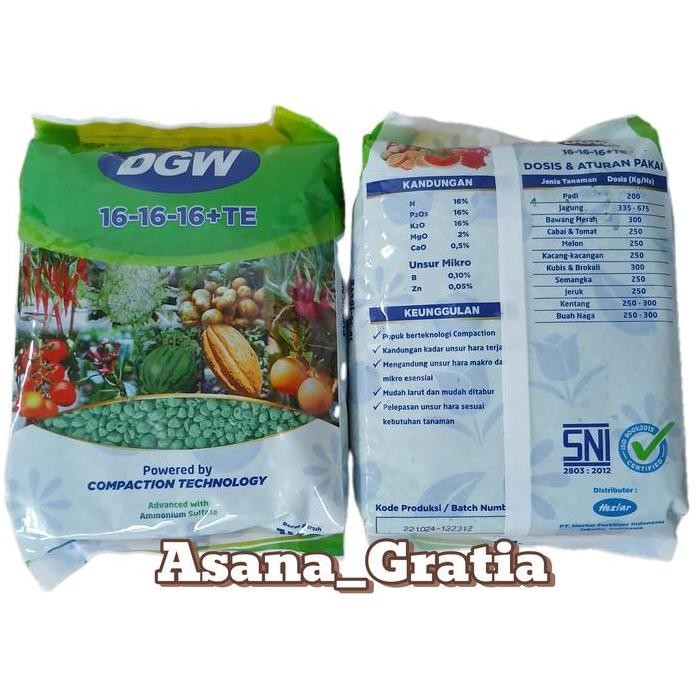 

Terlaris Pupuk Npk Dgw 16-16-16+Te 1Kg - Teknologi Compaction Compound Tanaman