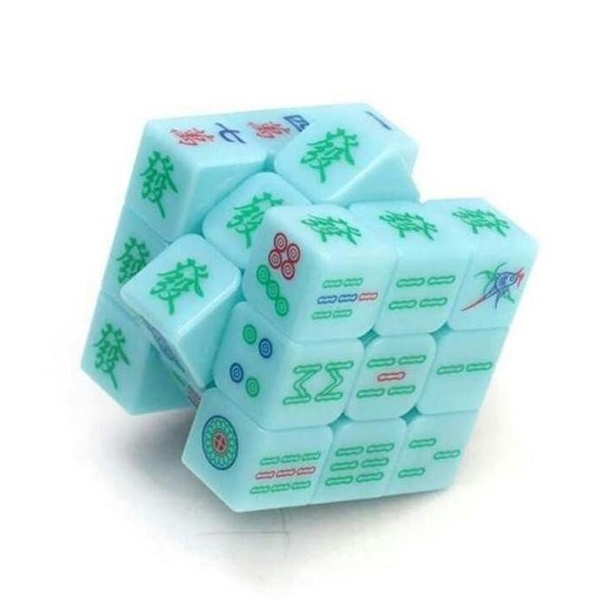 Rubik 3x3 Z-Cube Mahjong Luminous Blue