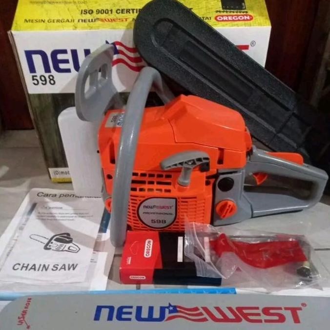 TERMURAH CHAINSAW 598 NEW WEST 22 INCH