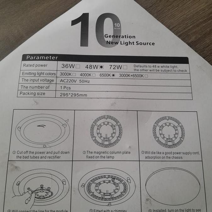 Tl Ring Led Brightlite 48W 6500K/Refill Ring Led Brightlite 48W 6500K New Stok