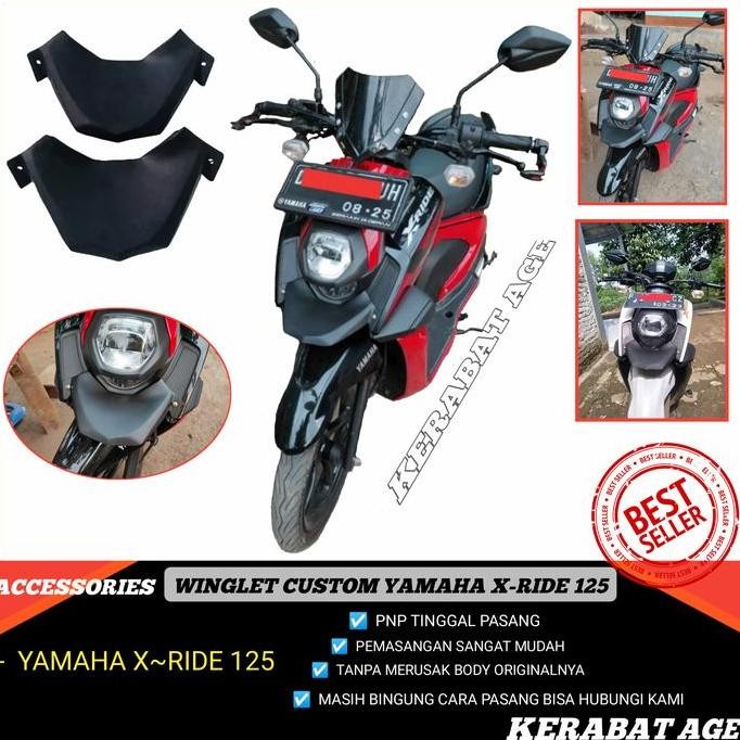 Promo AKSESORIS X RIDE 125 WINGLET SIMPLE VARIASI CUSTOM XRIDE 125CC COD