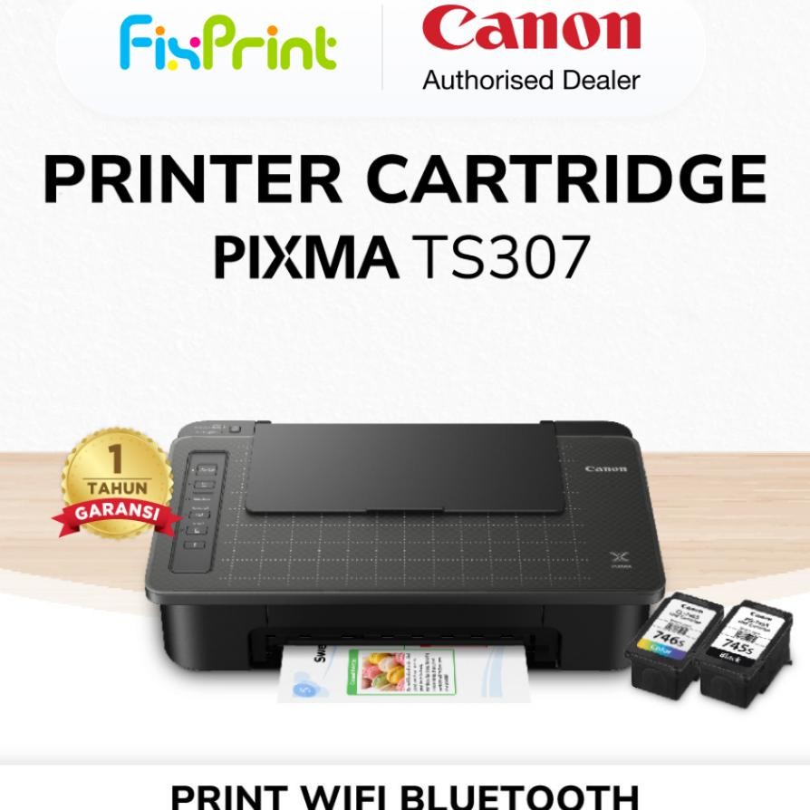 Fiprint Printer Canon T307 Printer Cartridge Wifi Bluetooth Ub Injet Print Only