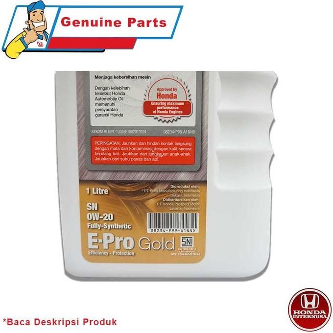 Paket Oli Mobil Honda E-Pro Gold Ow-20 Terlaris