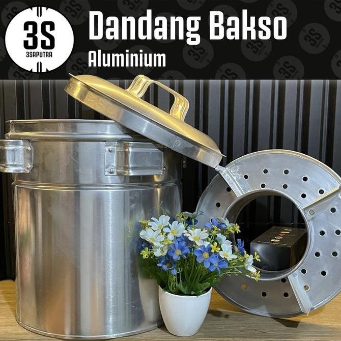 Sale Dandang Bakso 28 30 32 34 Cm 4 Sekat Panci Aluminium Tutup Biasa