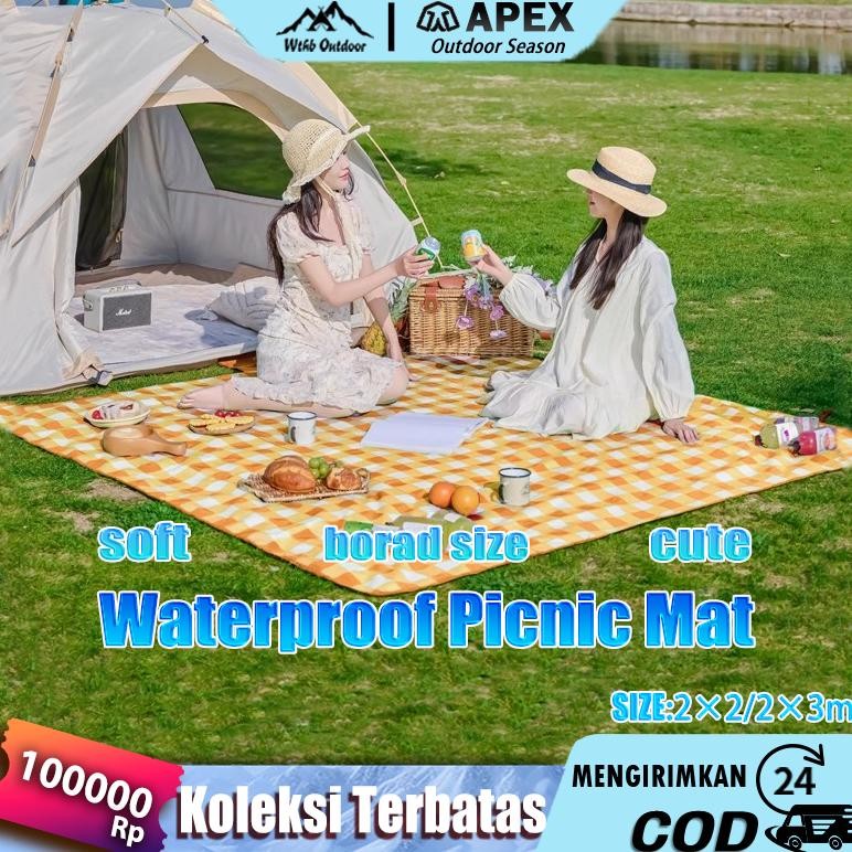 Tikar Lipat 2X2 Tikar Piknik 2X3 Waterproof Alas Piknik Tikar Piknik Outdoor Karpet Piknik Murah