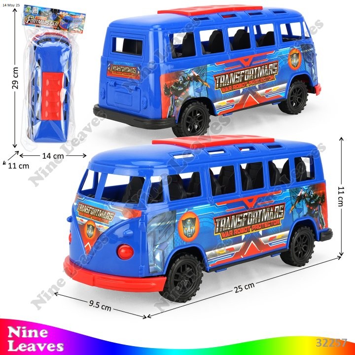 Mainan Anak Mobil VW Kombi Friction Happy Bus
