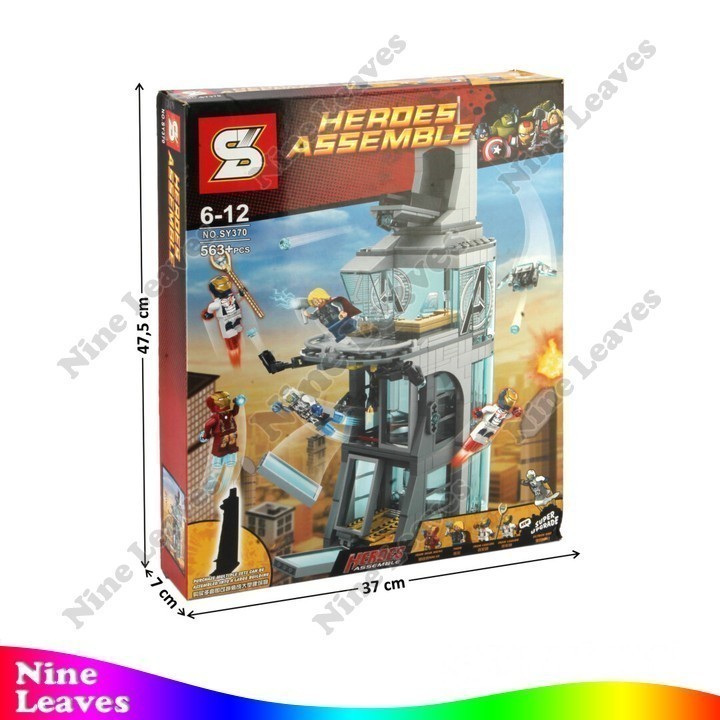 Mainan Anak Mini Block Tower + Figure Avengers SY Mirip Lego Heroes Assemble