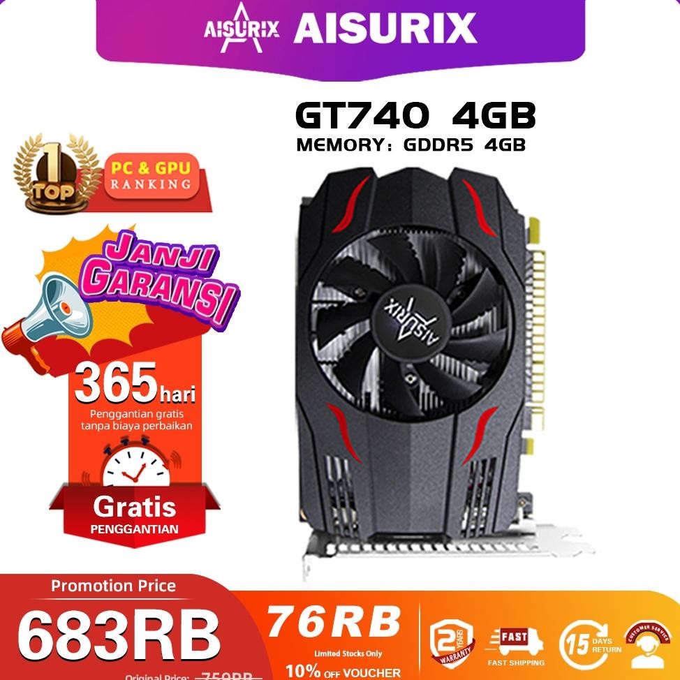 AISURIX NVIDIA VGA Card GT740 2GB GT730 2GB DDR3 128Bit Graphics Cards