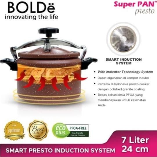 Spesial Bolde Presto Cooker 7L Granite Beige