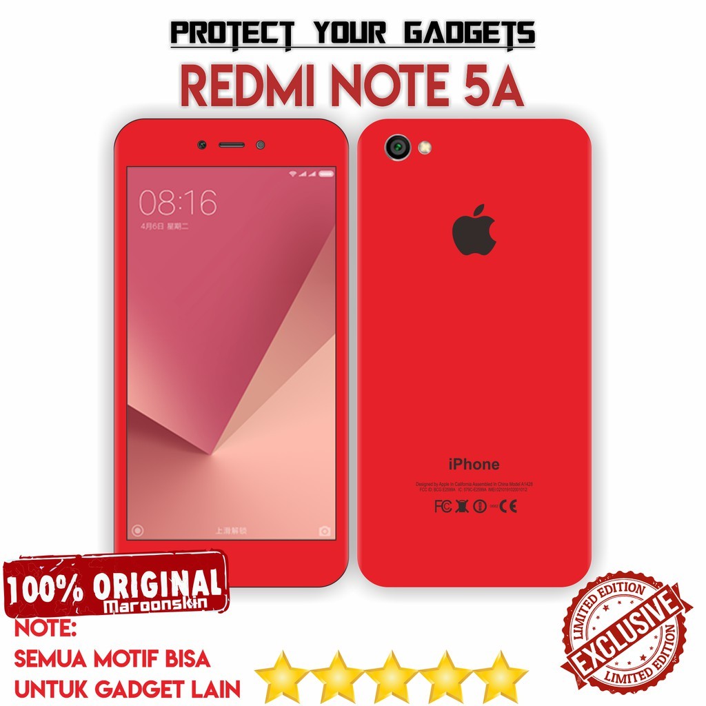 

Terlaris Redmi Note Stiker Garskin Premium Not Casing Bisa Custom *Promo*
