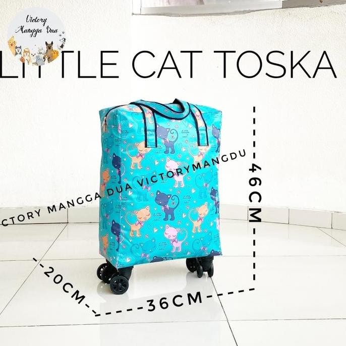 Tas Roda Travel Roda Troli Tote Bag Belanja Roda 4 Terbaru