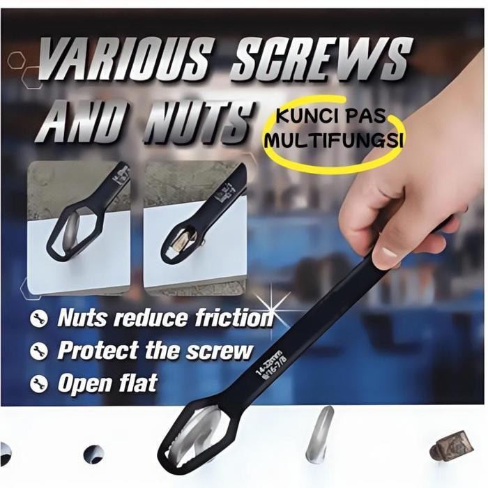 Kunci Pas Serbaguna, Kunci Pas Bunga Plum Ujung Terbuka Universal, Kunci Pas Pengencang Otomatis Uni