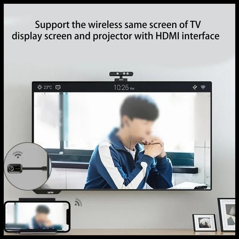 MIRASCREEN G9 PLUS 2,G+5G 4K WIRELESS WIFI DISPLAY DONGLE MIRRORING SMARTPHONE TO TV